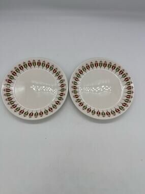Syracuse China SYRALITE Captains Table 11F Set of 2 Bread Plates 6.5" USA